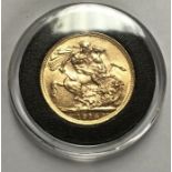 George V 1914 Sovereign.