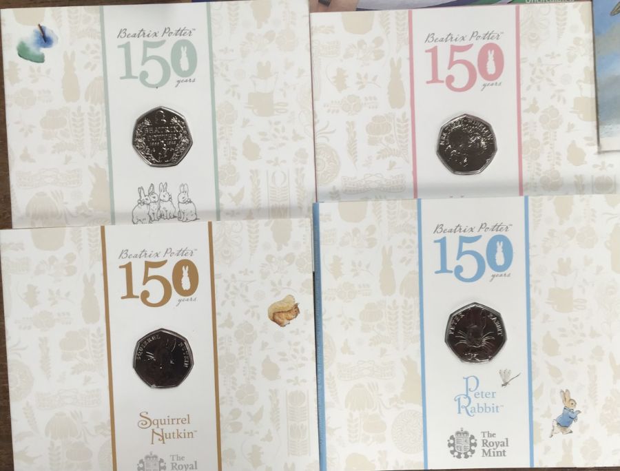 Collection of Royal Mint Brilliant Uncirculated Coins in Original Presentation folders. Includes 4 x - Image 2 of 5