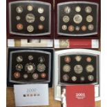 Royal Mint Proof year sets all In Original Presentation Case with Certificate of Authenticity,