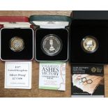 Royal Mint Silver Proof Coins in Original Case with Certificate of Authenticity, includes 1997 £2,