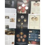 Three Collectors Edition Sets with the Gold completion Medallic Coin, includes Winston Churchill