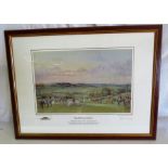 Ltd edition print of the Warwickshire , the kill on Harrow Hill , Long Compton ,  by Robin Furness ,