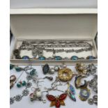 A Selection of 20th century costume jewellery (from early 20th century onwards). Comprising a