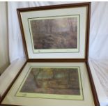 2 large framed limited edition prints by David Dipnall , "Winter the repose" number 201/500 and  "