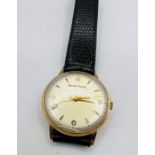 A Smiths Astral watch in 9ct gold, hallmarked for London 1971. Back of the watch is engraved.