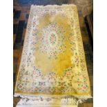 A pair of 20th century rugs - To include: Floral pattern measures 210cm x 123cm approx, oriental