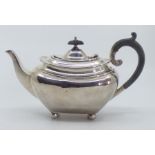 Silver teapot , hallmarks for Sheffield 1908 total weight 274 grams