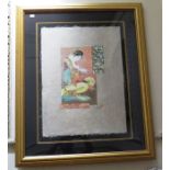 A Kravjansky Mikulas limited edition etching , titled "Oriental Princess 3"  signed by the artist