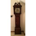 Nicholson of Whitehaven Cumbria 8 day longcase clock with penny moon  Good 18th Century 8 day