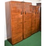 1930's His & Hers mahogany wardrobes