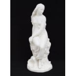 A Minton John Bell parian figure of Miranda, stamped to underside, date code for 1865, 40cm high