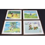 Four Disney Serigraphs, all with certificates of authenticity, framed