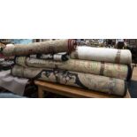 Six British made 20th century rugs/carpets oriental and traditional designs