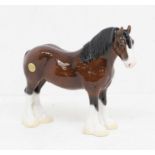 Boxed John Beswick hand-painted Shire Horse