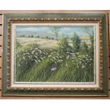 An oil on canvas, of Italian landscape, signed l r possibly Anker De Lise,  49 x 69cm