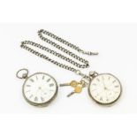 Two early 20th century silver open faced pocket watches, to include a James Watt, both with numerals