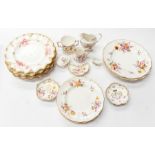 Collection of Royal Crown Derby Posie pattern china items including Royal Antoinette