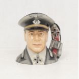 Royal Doulton Prototype character jug of General Rommel. Height approx 18cm. Factory manufacturing
