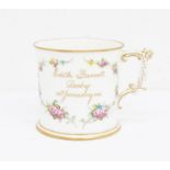 Royal Crown DERBY 1913 Birth mug, with provenance