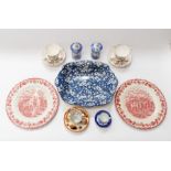 Collection of Staffordshire china tea wares including Royal Albert, Minton, Myotts, Royal Crown