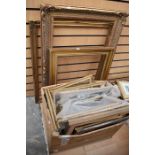 A large collection of Modern wood picture frames, various sizes (Q)