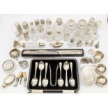 A large collection of silver to include: multiple mainly late Victorian and early 20th Century