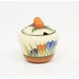 1930s Clarice Cliff Crocus Mustard Pot