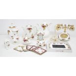 Collection of Royal Albert Old Country Rose items to include telephones, placemats, tea and coffee