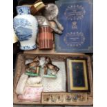 A collector's lot to include: samples of crochet work; Chubb jewellery box; The London Illustrated