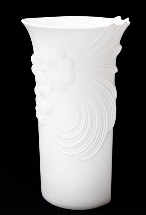 West German Keiser vase, plain white with detail marks to base - Image 6 of 6