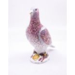 Royal Crown Derby War Pigeon gold stopper paperweight