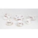 Royal Albert - A 6 Place Tea service and dinner service in 'Lavender Rose' 6 x cups and saucers 6x