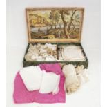 An Italian jade and gold box with painted interior of a typical lake land Italian scene. Box