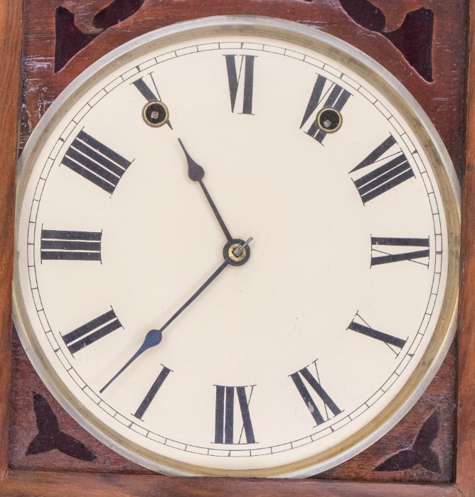 Two late 19th century mahogany wall clocks AF - Image 3 of 3