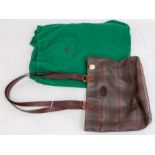 A Mulberry coated canvas shoulder tote bag in the traditional Mulberry check. It has two leather