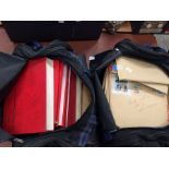 Two Sports holdalls containing an extensive collection of Crown Agency omnibus issues with a