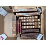 Collection of Antiquarian 18th century leather bound books i.e. Apology of the Life of Mr Cibber,