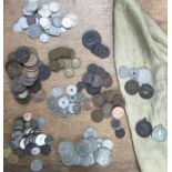 British and World Coin collection, includes Pre 47 silver (approx 203g), 19th century world coins,