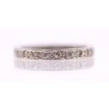 ***AUCTIONEER TO ANNOUCE MARKED VERY FAINTLY 18CT GOLD**** A diamond eternity ring, comprising round