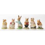 Six unboxed Royal Doulton Brambly Hedge characters