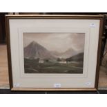 Scene near Grasmere, signed Henry Bedford l r, 22 x 32cm