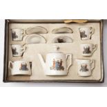 One box containing miniature tea set, Dublin