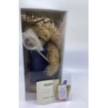 Merrythought Freddie Fisher Teddy bear `boxed with fishing rod and attire .(1)