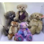 Vintage selection of Plush teddy bears inc Gund and others (5)