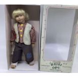 Heidi Ott Swiss Boy doll with Hair wig 12” boxed vintage doll(1)