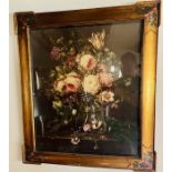 A pair of 17th century style still life’s, in a glazed frame. 20th century. (2) ***Offsite