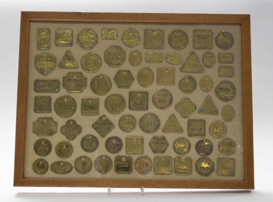 Mining Interest - A collection of approx 65 brass mining tags, from various collieries, including