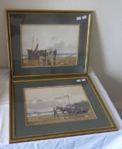 G Hamilton Constantine (1878-1967) "Stonehaven" and "Unloading Donegal", signed and titled,