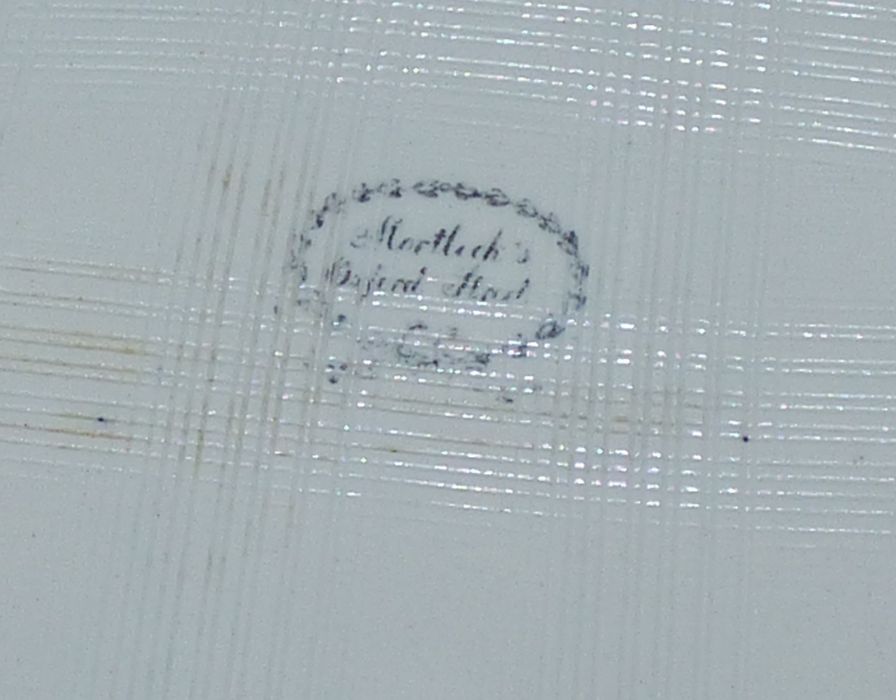 A blue and white transfer printed canted rectangular meat dish, the centre with scattered flower - Image 3 of 3