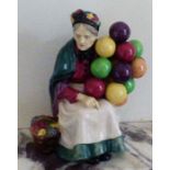 This early Royal Doulton Old Balloon Seller HN1315 , Impressed back stamp for 1929, is in